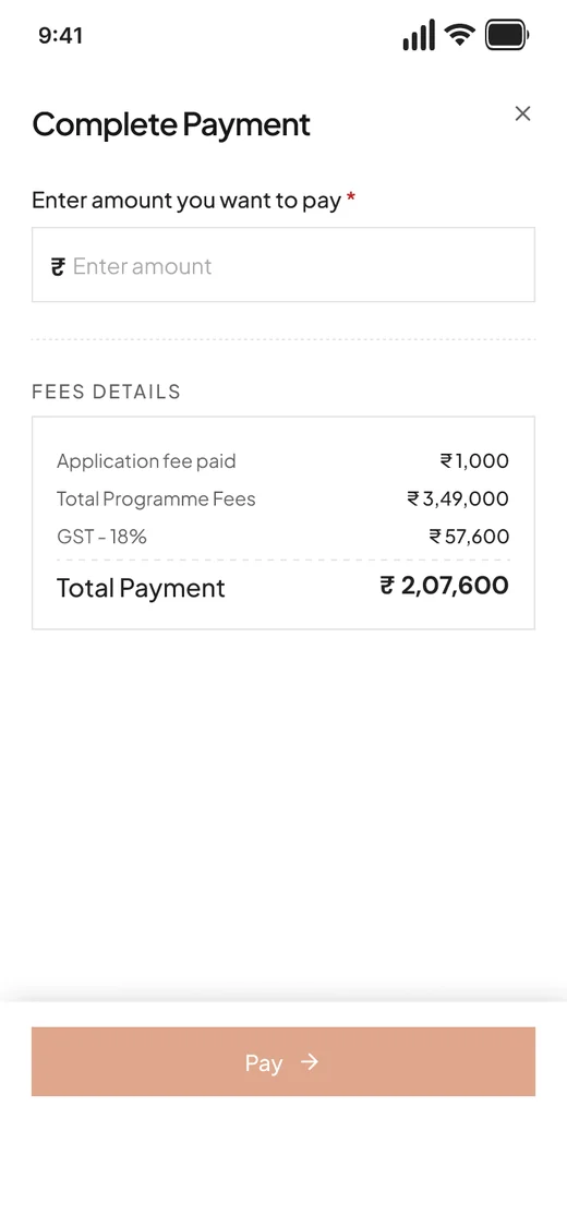 Complete payment, mobile